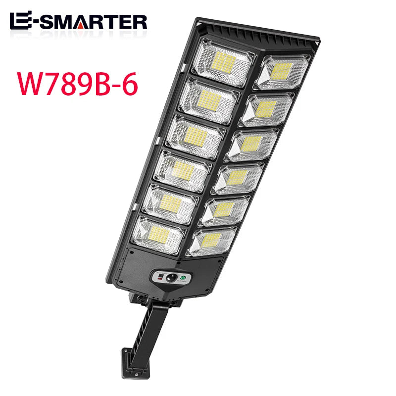 lampe solaire moderne noire capteur mouvement recharge solaire led fixation murale/commande distance