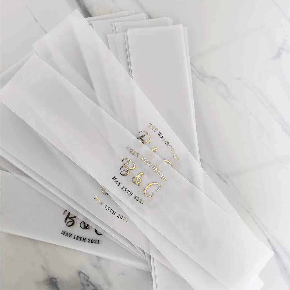 étiquettes mariage adhésives fleurs dorées textes classiques blanc or 50 75 100 unités