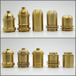 socquettes ampoule dorées douille blanche vintage base laiton fixations classiques ul sécurité echangement facile