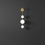applique murale or sphères translucides éclairage chambre salon entrée moderne LED 65cm 85cm lumière