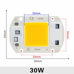 plaque led 10w 20w 30w 50w blanc mat smart ic diy no need driver