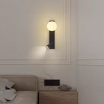 applique murale moderne lampe chevet led noire blanche minimaliste éclairage intérieur salon