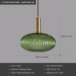 suspension lumineuse moderne vert gris doré rayures verticales opacité câble noir salon chambre étude