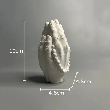 vase blanc moderne mains prière décoration sculptural chambre ornement statue erotique