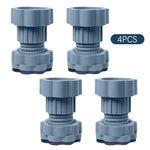 pieds machine laver ajustables gris texture rugueuse moderne télescopiques