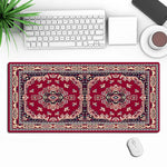 tapis souris bleu rouge noir ornements floraux adhésif gaming classique ethnique