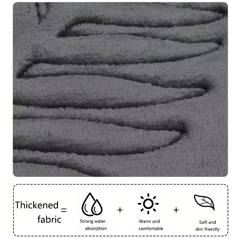 tapis sol antidérapants polyester feuilles stylisées moderne gris foncé lavables machine