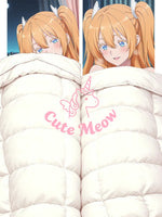 housse coussin corps anime licorne cute meow motif imprimé doux lit