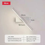 lampe murale moderne applique led noir blanc minimaliste fixée plaque