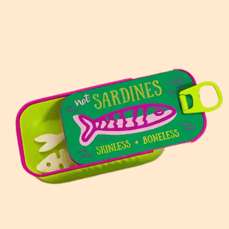 boîte bijoux poisson sardines créative rose blanche orange not sardines