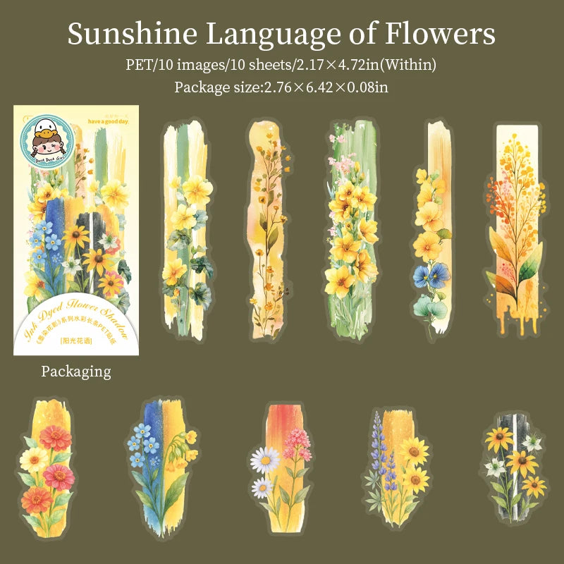 étiquettes décoratives fleurs motifs floraux texte manuscrit bleu vert rose violet blanc illustrations art