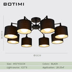 lampe suspendue moderne toile lin blanc noir beige opacité montage encastré led flux lumineux