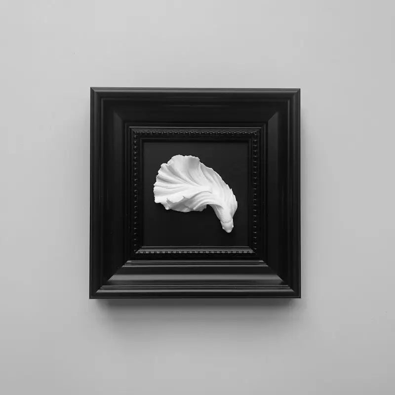 sculpture décorative blanche relief classique fixée mur blanc relief opacité classique