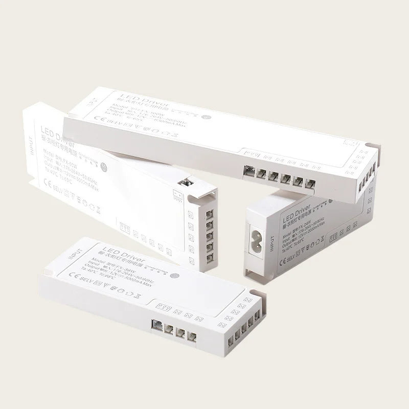 driver led alimentation 12v 24v 100w 150w câble clips moderne blanc opacité