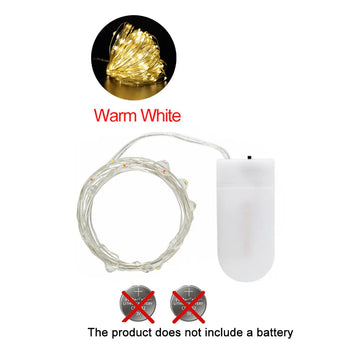 guirlande lumineuse fil cuivre led décoration noël mariage intérieur extérieur étanche multicolore