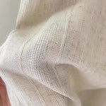 rideaux polyester texture lin beige clair modernes opaques ruban fixation maison