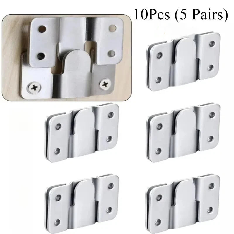 supports cadre photo argenté moderne trou vis 10 pièces différentes tailles minimaliste montages murales