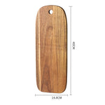 planche découper bois marron rustique poignée moderne dessert steak pain