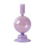 bougeoir moderne transparent bleu vert rose marron intérieur décoration maison élégant