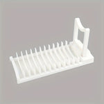 support vaisselle pliable gris blanc compartiments assiettes moderne utilisation multiple rangement cuisineolvable