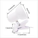 lampe table moderne pinces led rechargeable câble 150cm interrupteur blanc opacité rond conique