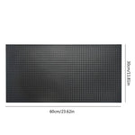 tapis bar moderne noir perforé respectueux environnement adhésif 30x45cm durable imperméable