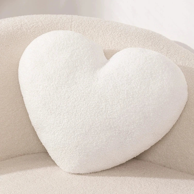 coussin peluche doux blanc rouge moderne 35x45cm salon lit amovible lavable