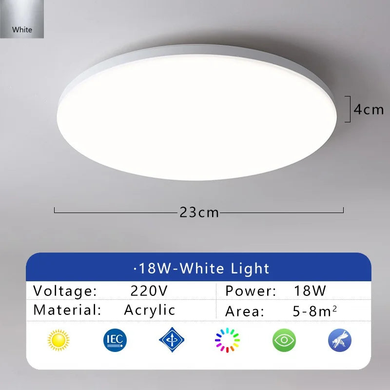 luminaire led moderne blanc surface lisse minimaliste étanche poussière 2000 82000 flux lumines