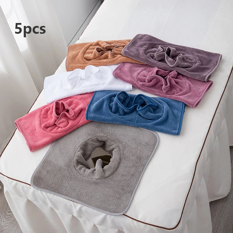 serviettes toilette microfibre douce gris blanc rose bleu marron opaques modernes visage relaxation spa