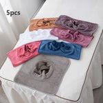 serviettes toilette microfibre douce gris blanc rose bleu marron opaques modernes visage relaxation spa
