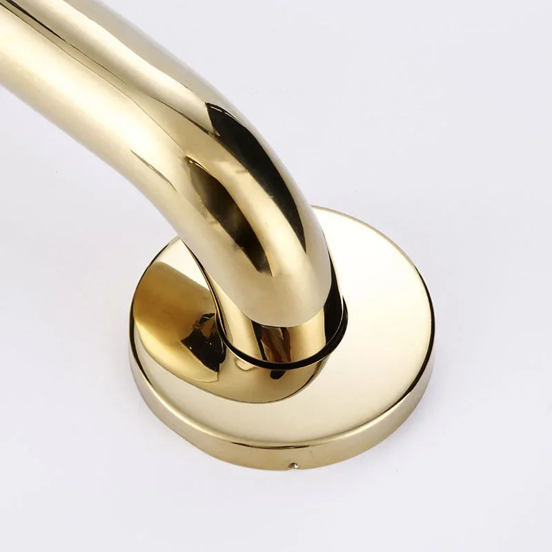 poignée porte dorée moderne 30cm fixations inoxydable sécurité chambre salle bain