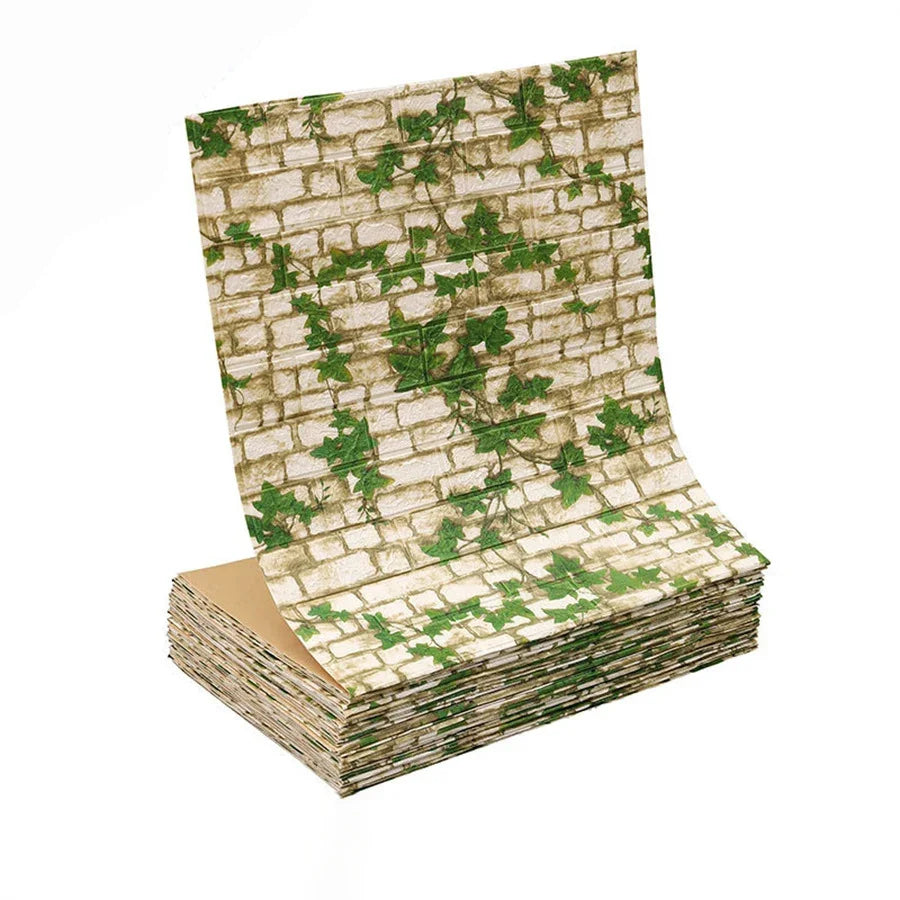 Papier peint auto adhésif brique moderne résistant humidité antistatique 200cm 70cm