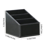 boîte bijoux moderne simili cuir noir marron compartiments rangement réutilisable cosmétiques objets divers