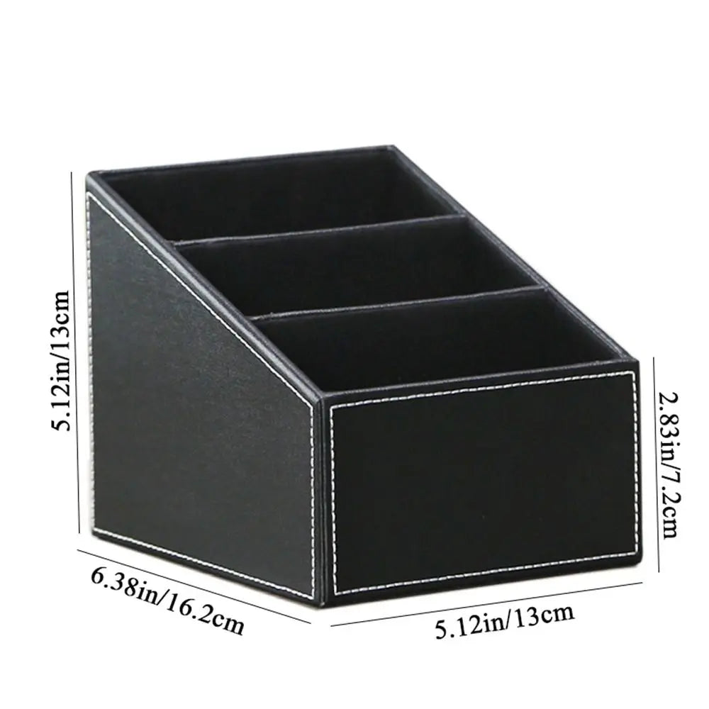 boîte bijoux moderne simili cuir noir marron compartiments rangement réutilisable cosmétiques objets divers