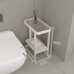 table salle bain moderne métal blanc texture grille gris marbre