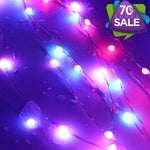 Guirlande lumineuse multicolor LED fil cuivre flexible