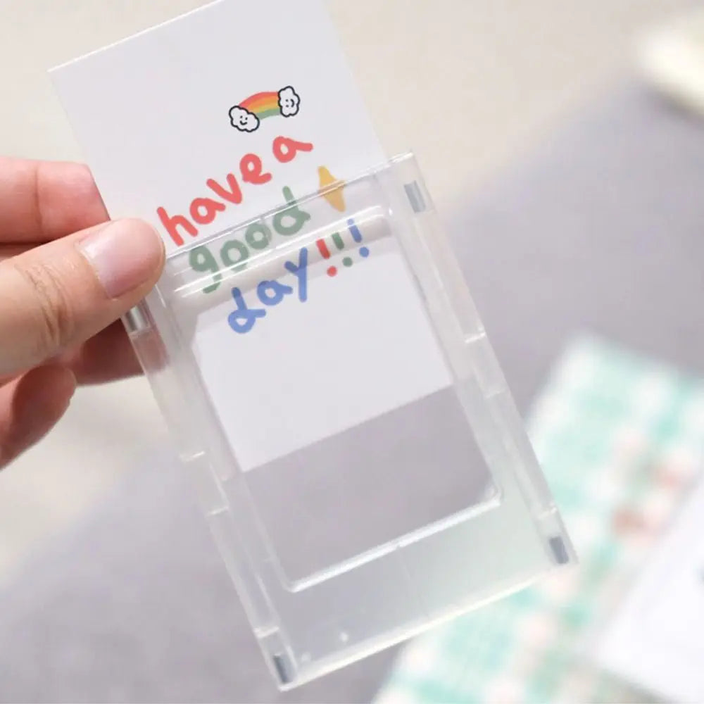 cadre photo transparent minimaux modernes clips métalliques photos polaroid diverse couleurs