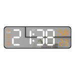 horloge numérique murale moderne écran led noir vert bleu blanc