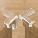 protège bords adhésifs transparent moderne rose clair beige gris clair maison meuble table góc