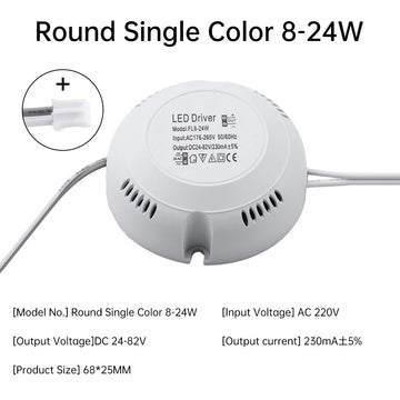 driver led alimentation transformateur éclairage 8w 12w 18w 24w 36w blanc moderne 24v 82v