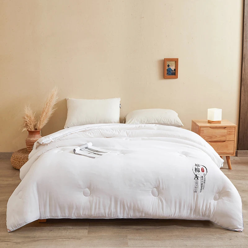 couette légère été coton imprimée moderne 150x200cm 180x220cm 200x230cm beige