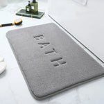 tapis bain gris foncé moderne texture douce absorbant confortable 60x40cm 80x50cm