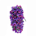 guirlande artificielle fleurs violet rouge blanc moderne intérieur décoration maison anniversaire fête