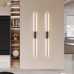 applique murale led moderne minimaliste noir éclairage quotidien 90 260V 3000K 4000K 6000K aluminium