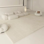tapis moderne rayures horizontales motifs géométriques beige clair salon chambre polyester