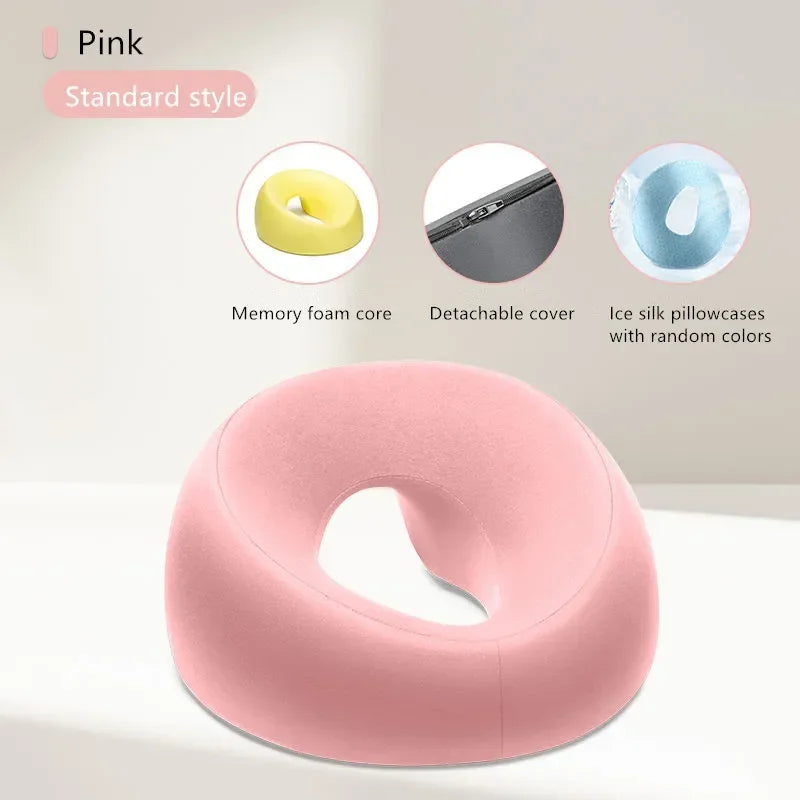 coussin donut mousse mémoire forme ergonomique confort cou hanches voyage massage literie