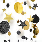 guirlande or argent étoiles paillettes festives moderne anniversaire mariage deco chambre fil suspension disco