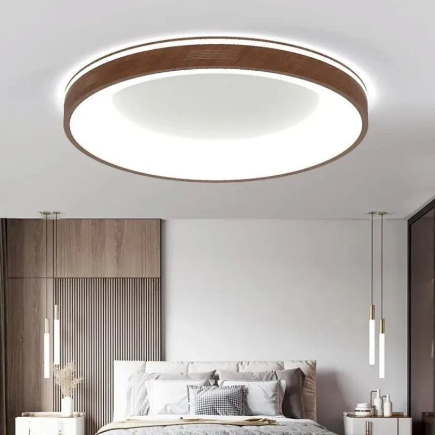 Lampe LED moderne grain bois blanc brun foncé éclairage quotidien 2000 82000 lumens 15