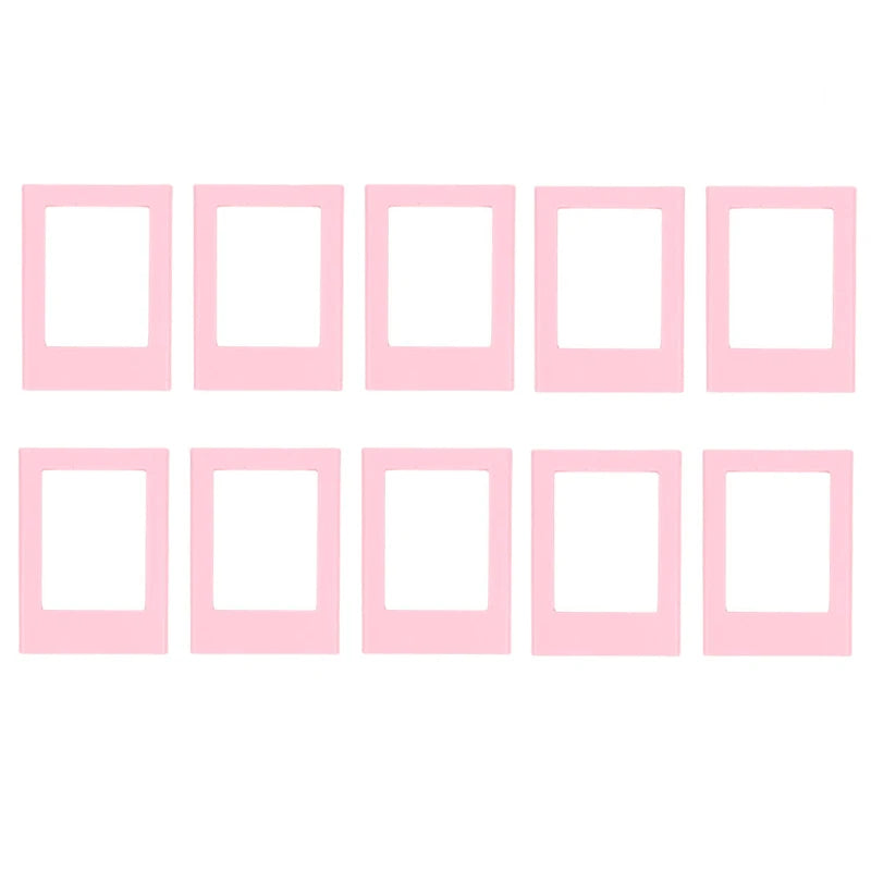 cadres photo aimants couleurs violet rose bleu moderne minimaliste cartes postales