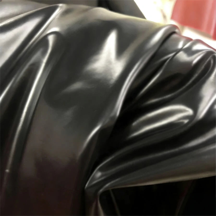 couvre lit noir satiné imperméable pvc moderne élégant facile nettoyer 130x220cm 160x220cm 200x220cm 100x130cm